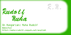 rudolf muha business card